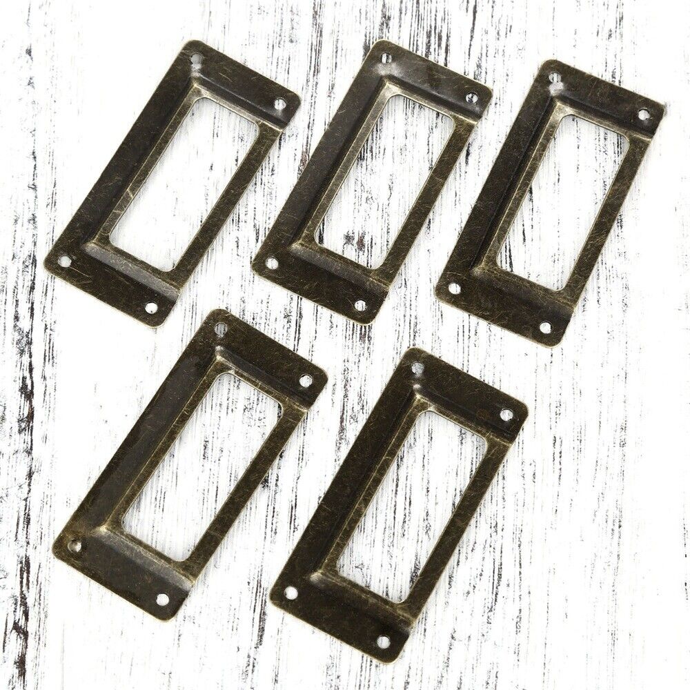 Hot Drawer Cabinet Frame Label Tag Jewelry Box File Name Card Holders 62mm*39mm