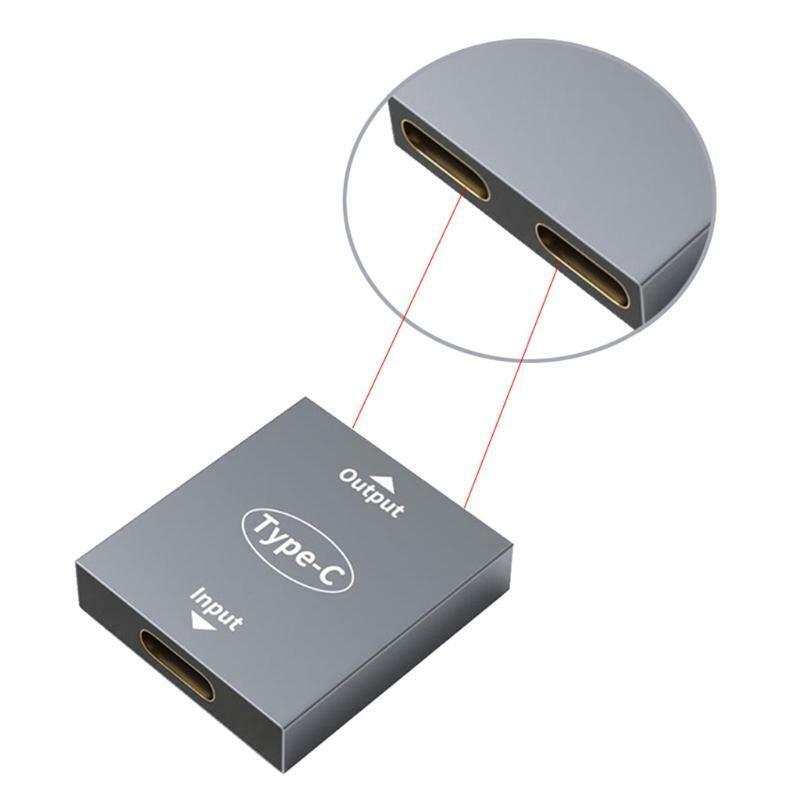 High Quality USB C One Female to Two Female One Point Two Metal Adapter