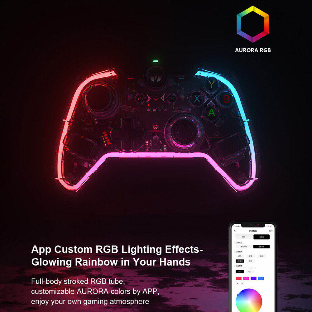 BIGBIG WON C1 Wired Gamepad RGB PC Controller for Switch PS4 PS5 Console