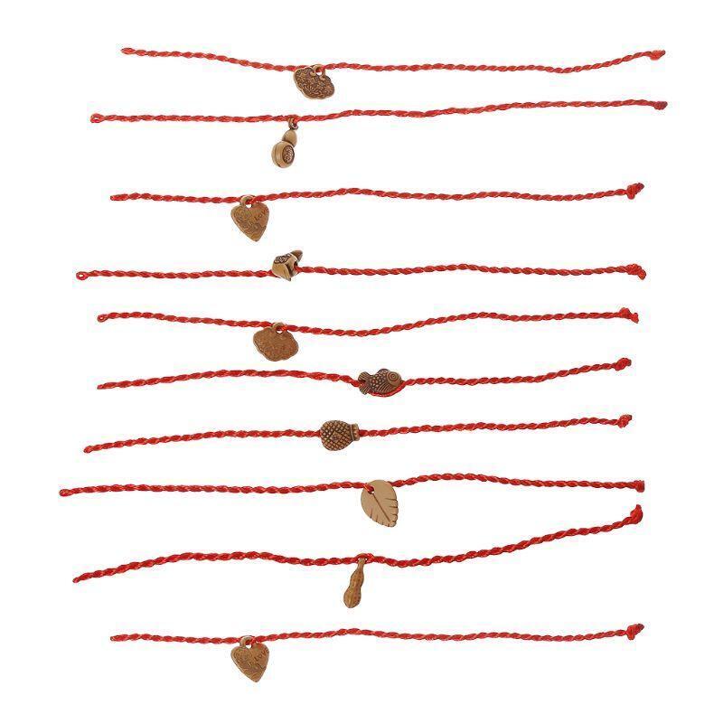 Lucky Red String Braided Bracelet 10 Pcs Kabbalah Knitting Bracelet Jewelry Gift