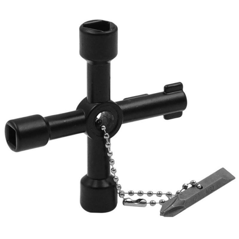 Universal 4 Way Multi-Functional Utilities Key With Screwdriver Bits Electric