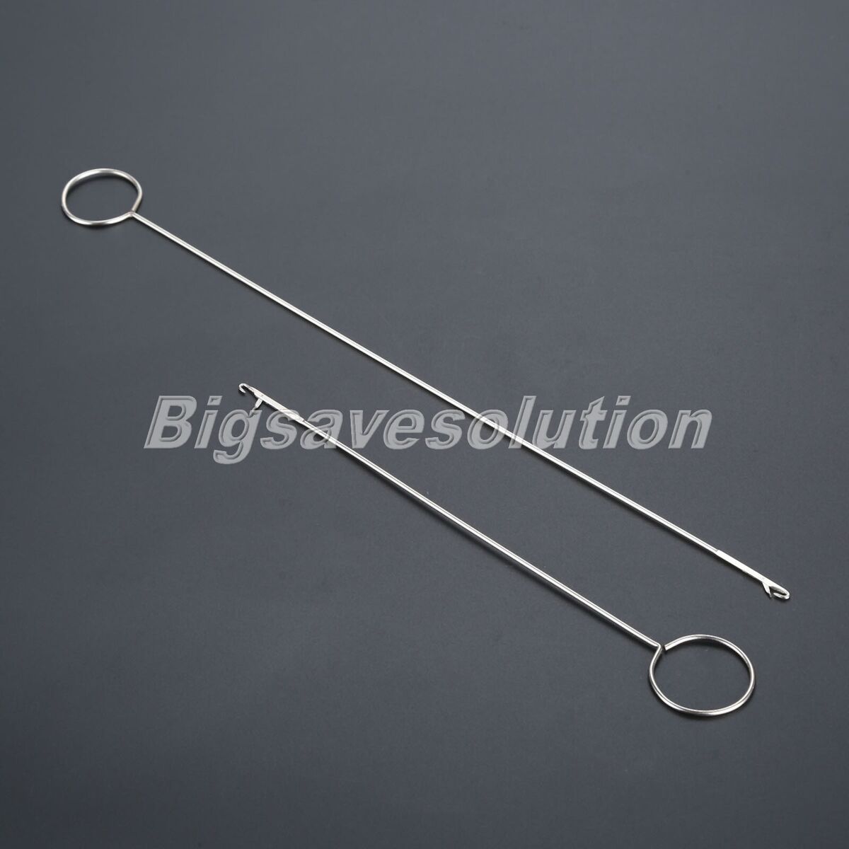 2Pcs/Set Stainless Steel Sewing Loop Turner Hoop 2 Sizes DIY Craft Tool Useful