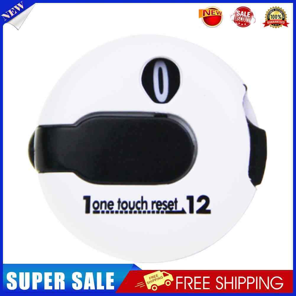 Golf Score Stroke Counter Outdoor Sports Golf Scorer Scoring Tools (White)
