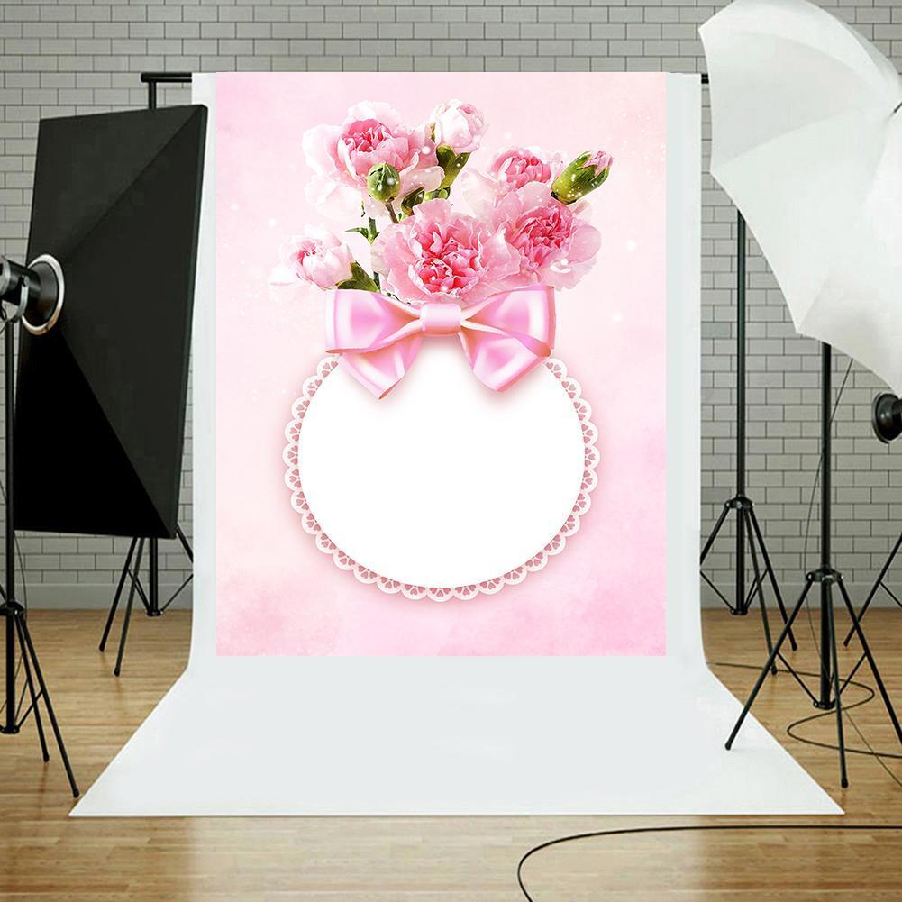 Mother Day Pink Flower Party Photography Backdrop Festival Photo Background