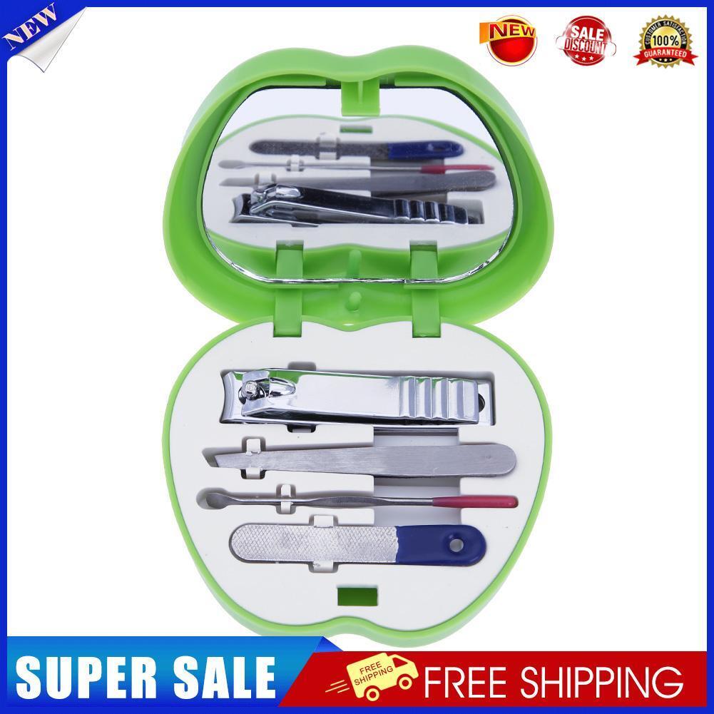 4pcs Set Nail Care Manicure Pedicure Cuticle Clippers Tool Kit(Green)