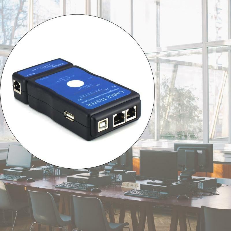 Multifunctional RJ45 Cable Testers Fast Testing without Wait Sturdy Cable Tester
