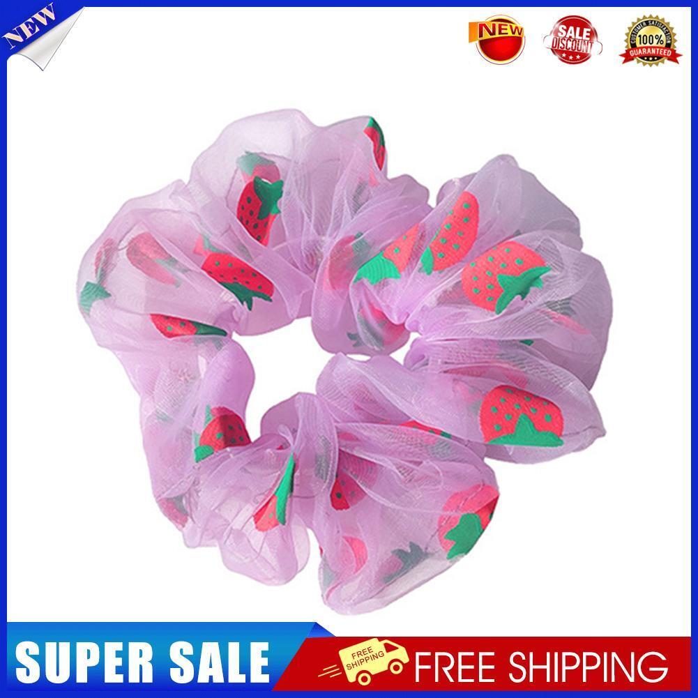 Sweet Ponytail Hair Bands Women Girls Ponytail Elastic Hair Loop (Purple)