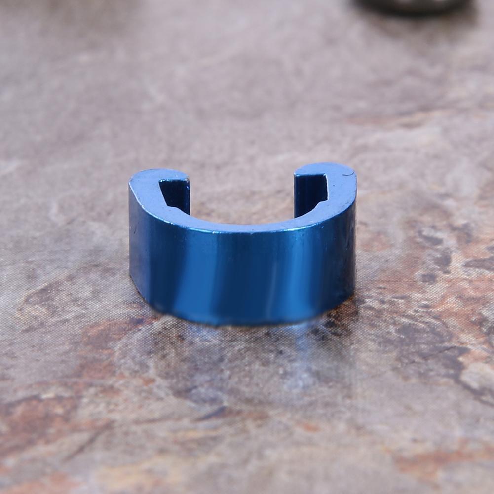 5pcs Bike Bicycle Cycle C-Clips Buckles Hose Brake Line Gear Cable (Blue)