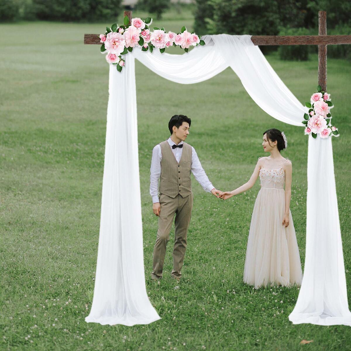 Wedding Arch Draping Fabric Drapes Curtain Drapery  Showers Decor