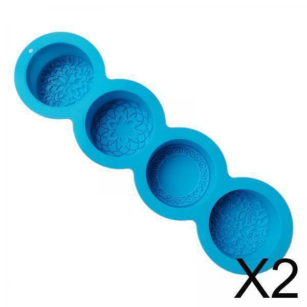 2 Pack Silicone Soap Mold Handmade Soap Molds Mooncake Pudding Jelly Mould
