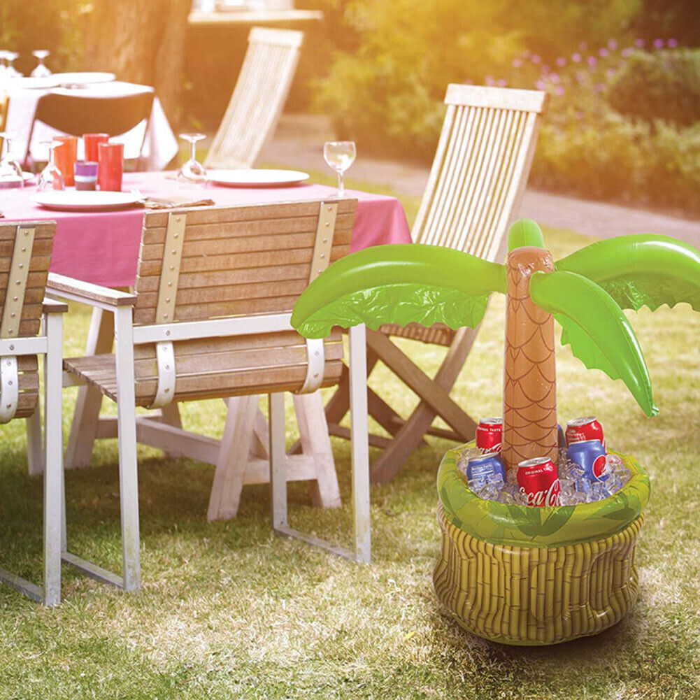Beverage Cooler Storage Ice Pad Beach Party Inflatable Coconut Ice Bucket