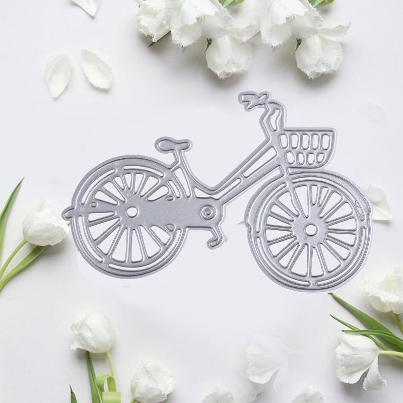 Cute Bicycle Shape Cutting Die Carbon Steel Cuts Scrapbooking Embossing Hollow