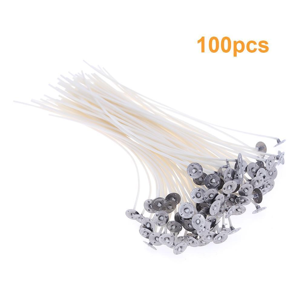 100pcs Candle Wicks Waxed Cotton DIY Making Candles Party Supplies(20cm)