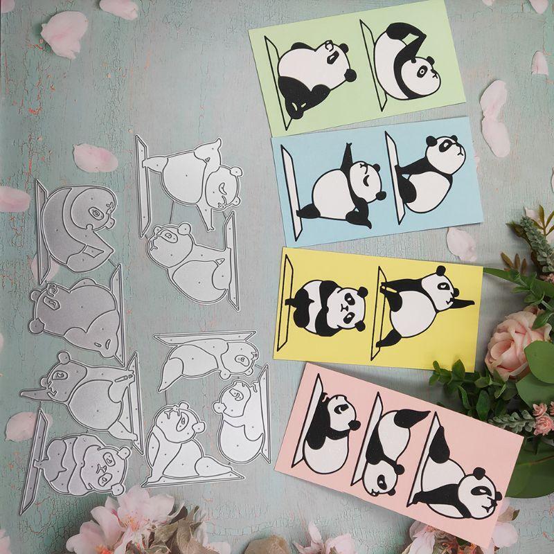 Yoga Panda Metal Cutting Dies Stencil Scrapbooking DIY Album Stamp Paper Emboss
