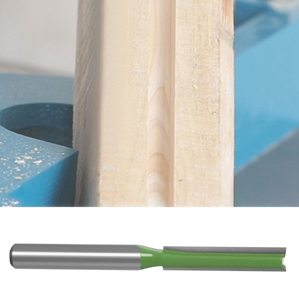 6mm Shank Single Double Flute Straight Router Bit Milling Cutter (6x30)