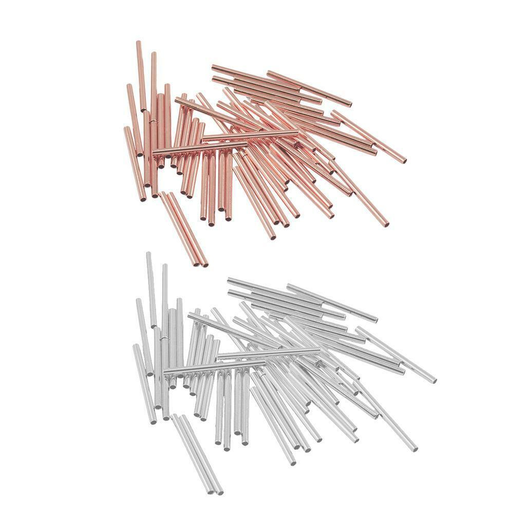 200pcs 2   Bugle Tube  Long Spacer  Beading Supplies