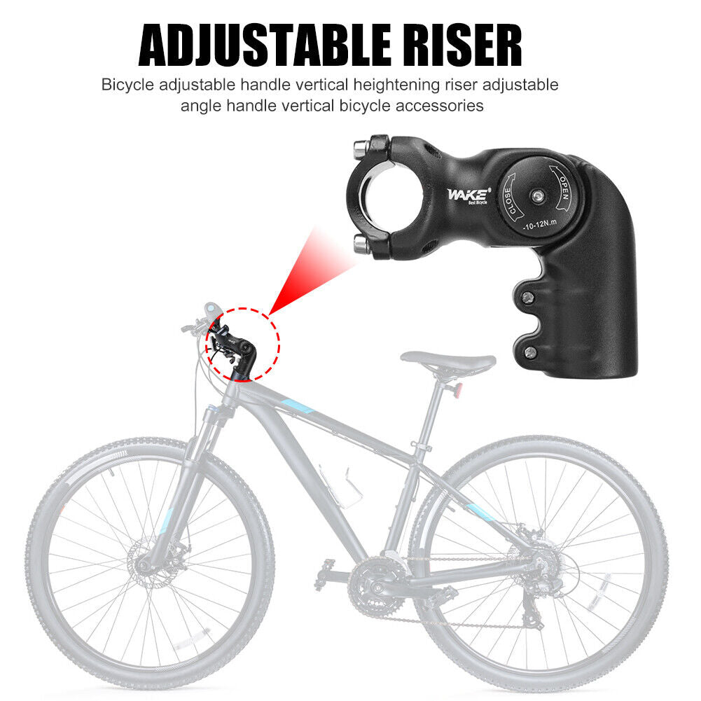 Aluminum MTB Bike Stem Adjustable Bicycle Handlebar Heightening (25.4x70mm)