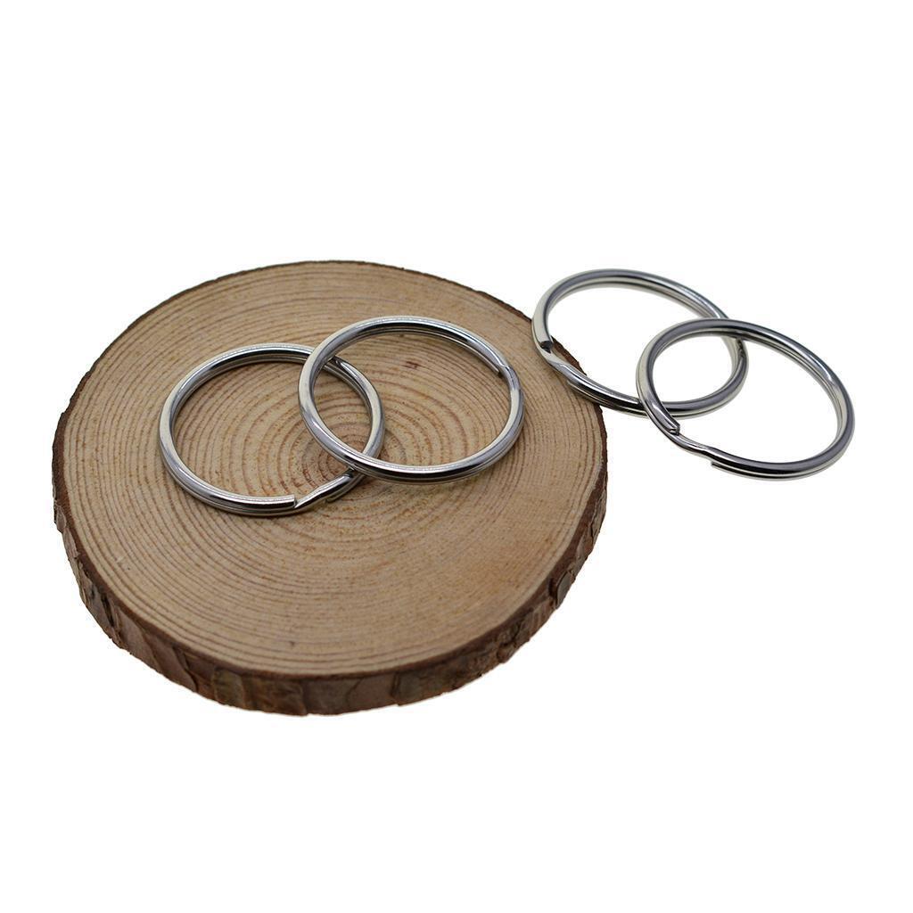 10pcs Stainless steel Key Rings Auto Lock Ring Hoop Jewelry Connector 35mm
