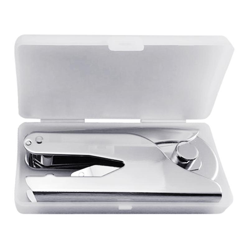Durable Book Embosser Library Embossing Stamp Stainless Steel for DIY Seal Paper