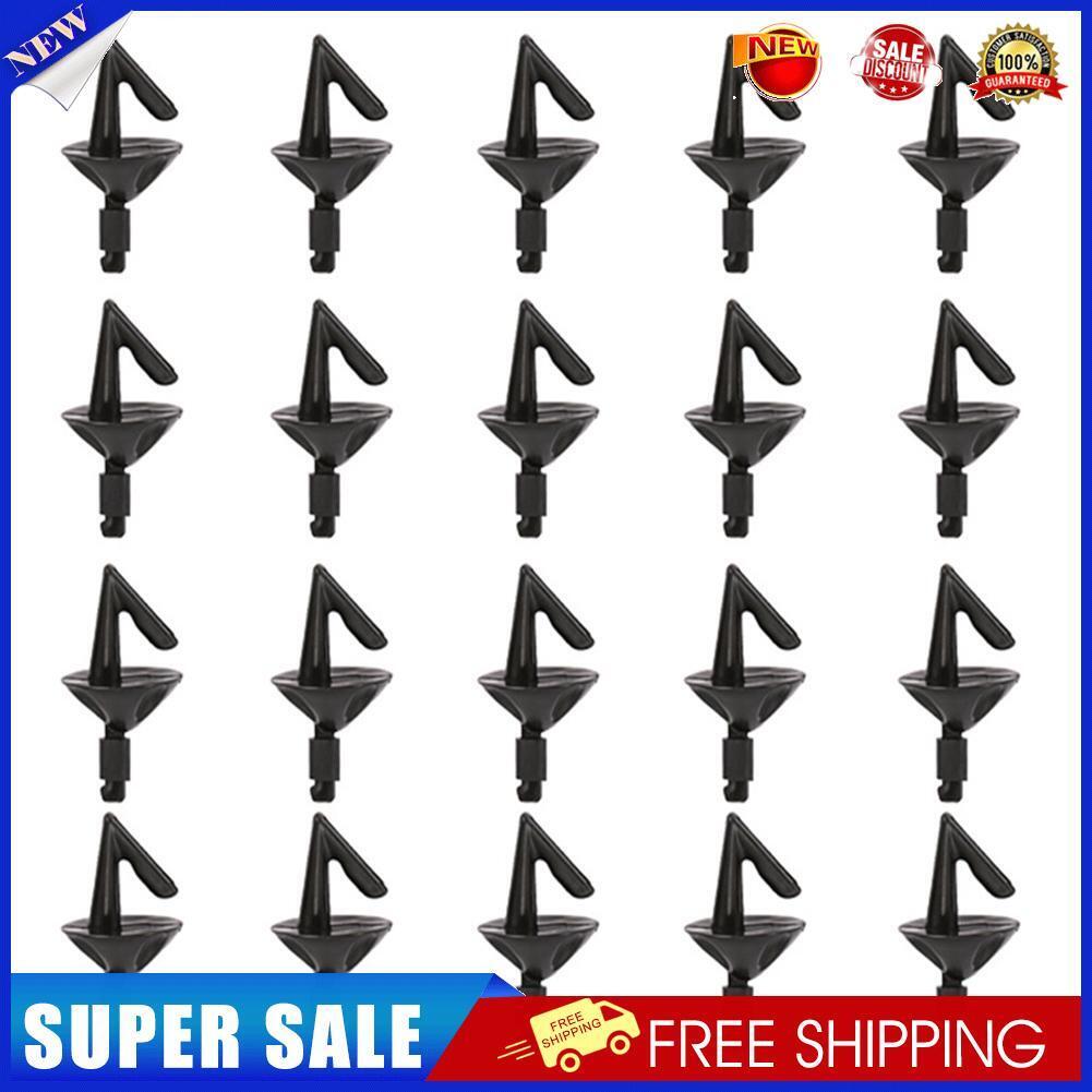 20pcs Sea Fishing Rig Protects Hooks Bait Holders Clip Impact Shields Black