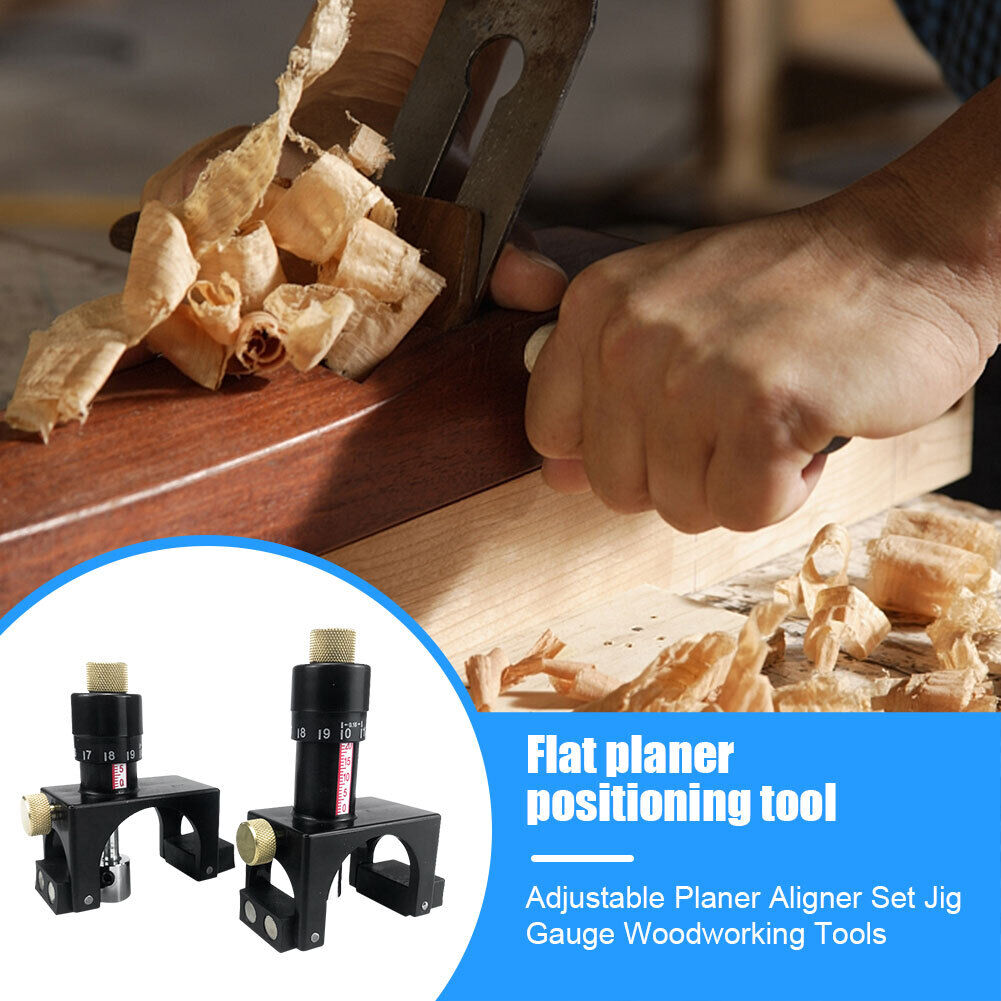 2pcs Calibrator Adjust Planer Blade Cutter Setting Jig Woodworking Tools
