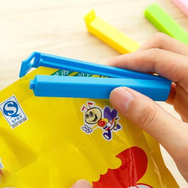10 Pcs/Set Portable Food Bag Sealer Snack Storage Sealing Clamp Mini Seal Clips