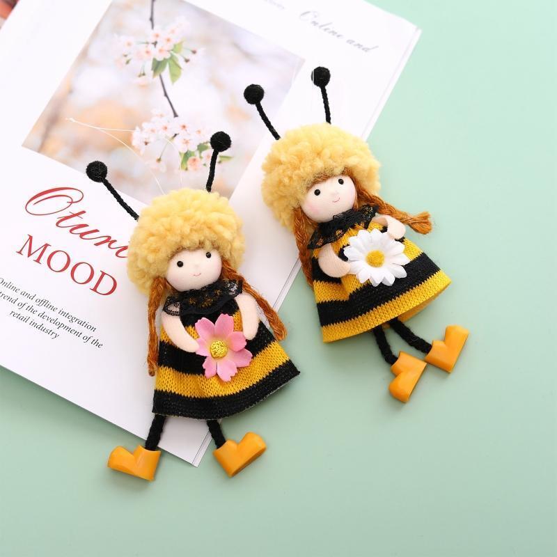 2x Cute Sunflower Bee Girls Pendant Oranments Spring Summer Farmhouse Decoration