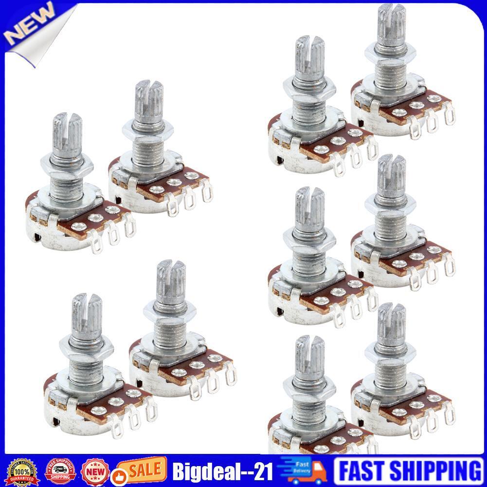 10pcs A500K OHM Audio POTS Guitar Potentiometer Replace for Electric Guitar