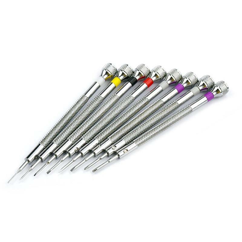Micro Precision Jewelry Screwdriver Set Flat/Cross 0.6-1.6 mm Screwdriver Kit