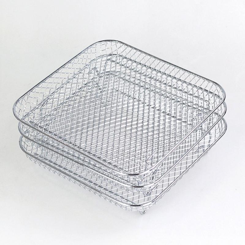 3-Layer Stackable Racks with Clamp Dehydrator Rack Air Fryer Accessories