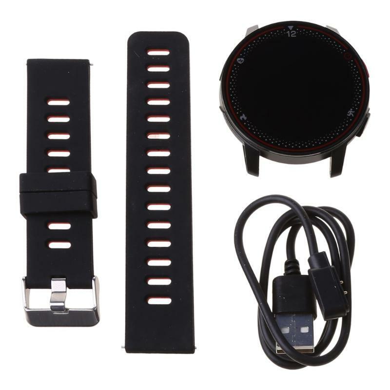 R18 Smart Watch IP68 Waterproof Sport Fitness Tracker Heart Rate Monitor Men Red