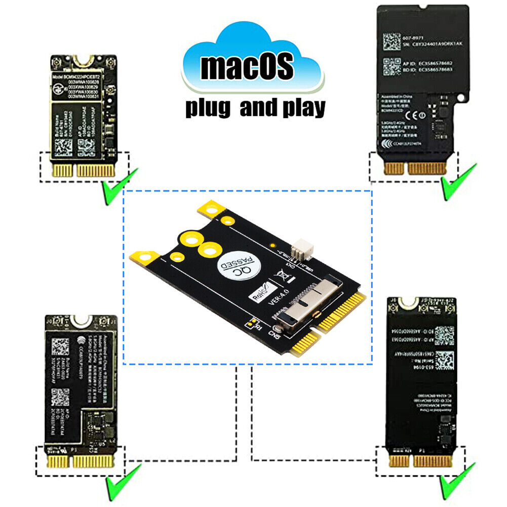 Mini PCI-E Adapter Module mPCI-e to 12+6 Pin WiFi WLAN Wireless Converter