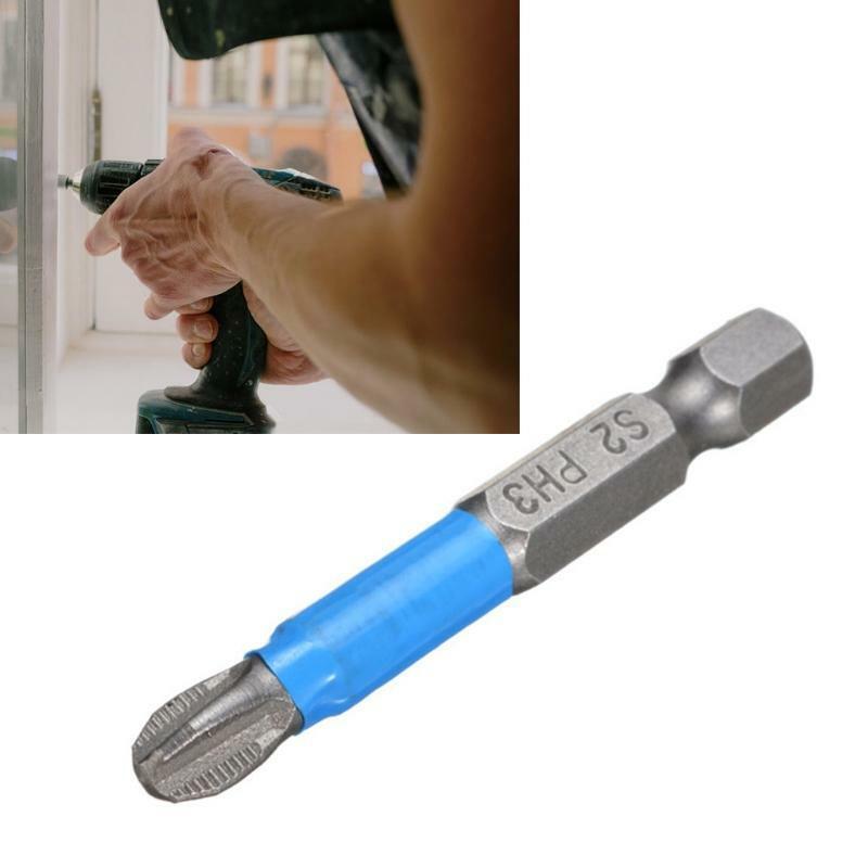 Magnetic Screwdriver Bits Set Hex Shank Screwdriver Drill Tool Accessory 6 Types