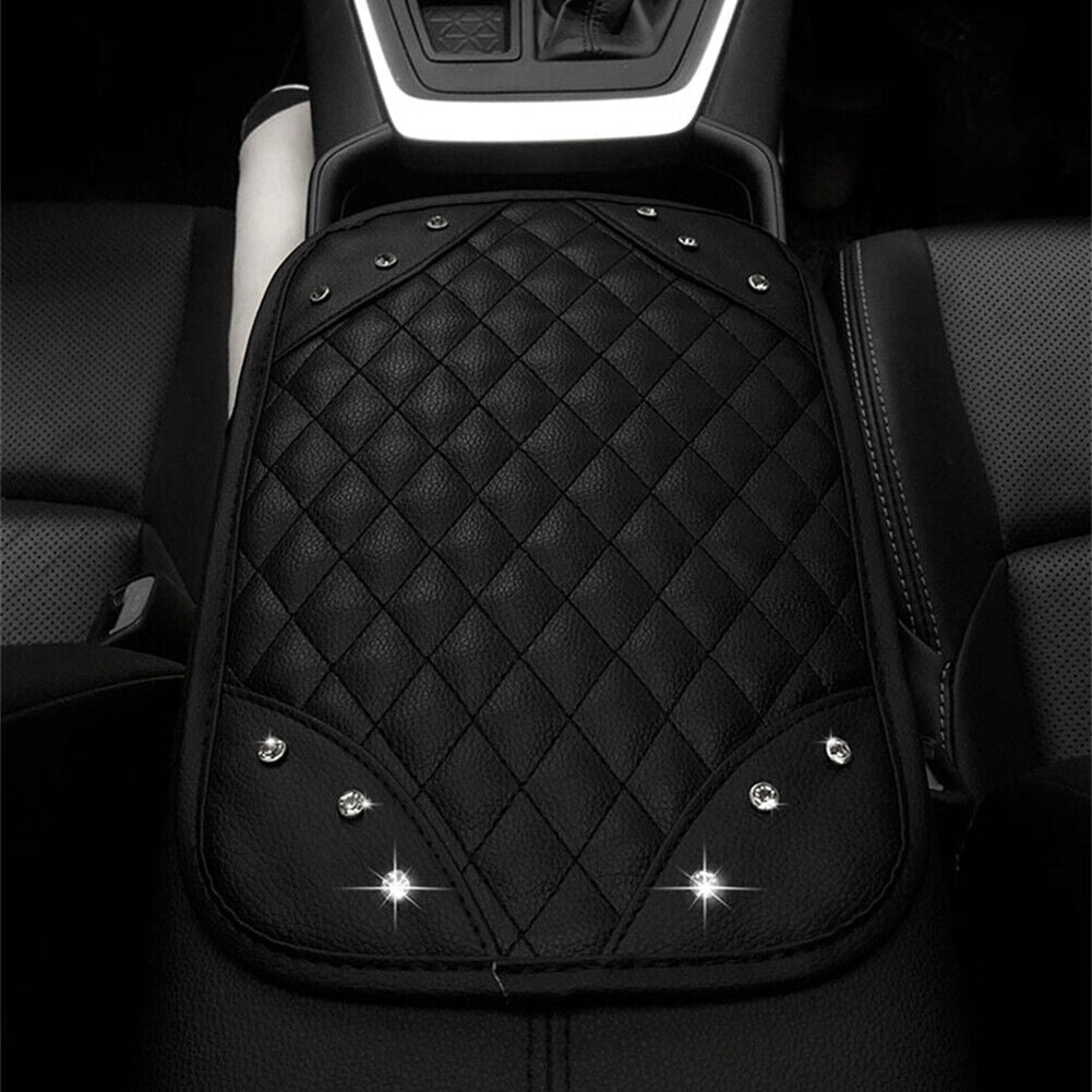 PU Leather Car Armrest Mat Auto Center Console Arm Rest Protection Cushion