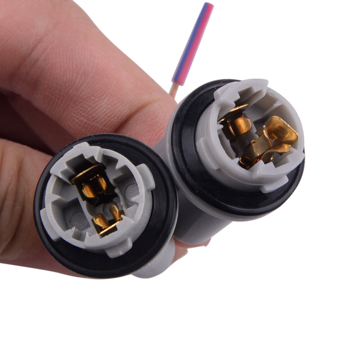 2Pc T15 912 927 W16W Female Base Socket Adapter Connector Extension Wire Harness