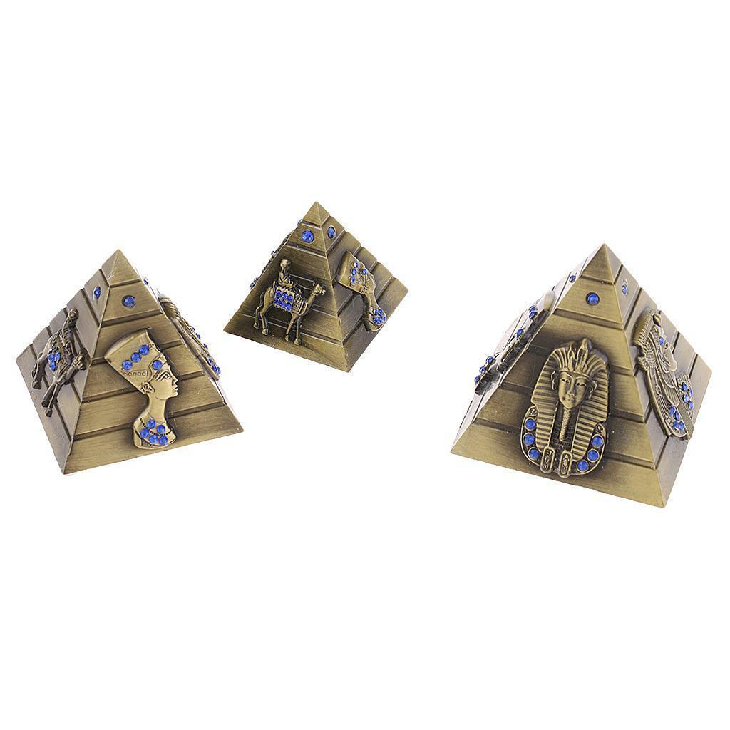 12pcs  Pyramids Statue Architectural Sculpture Collectible Ornaments