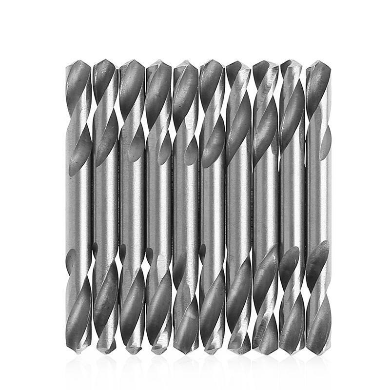 10Pcs 5.2mm HSS Double Ended Spiral Torsion Drill Tools Drill Set