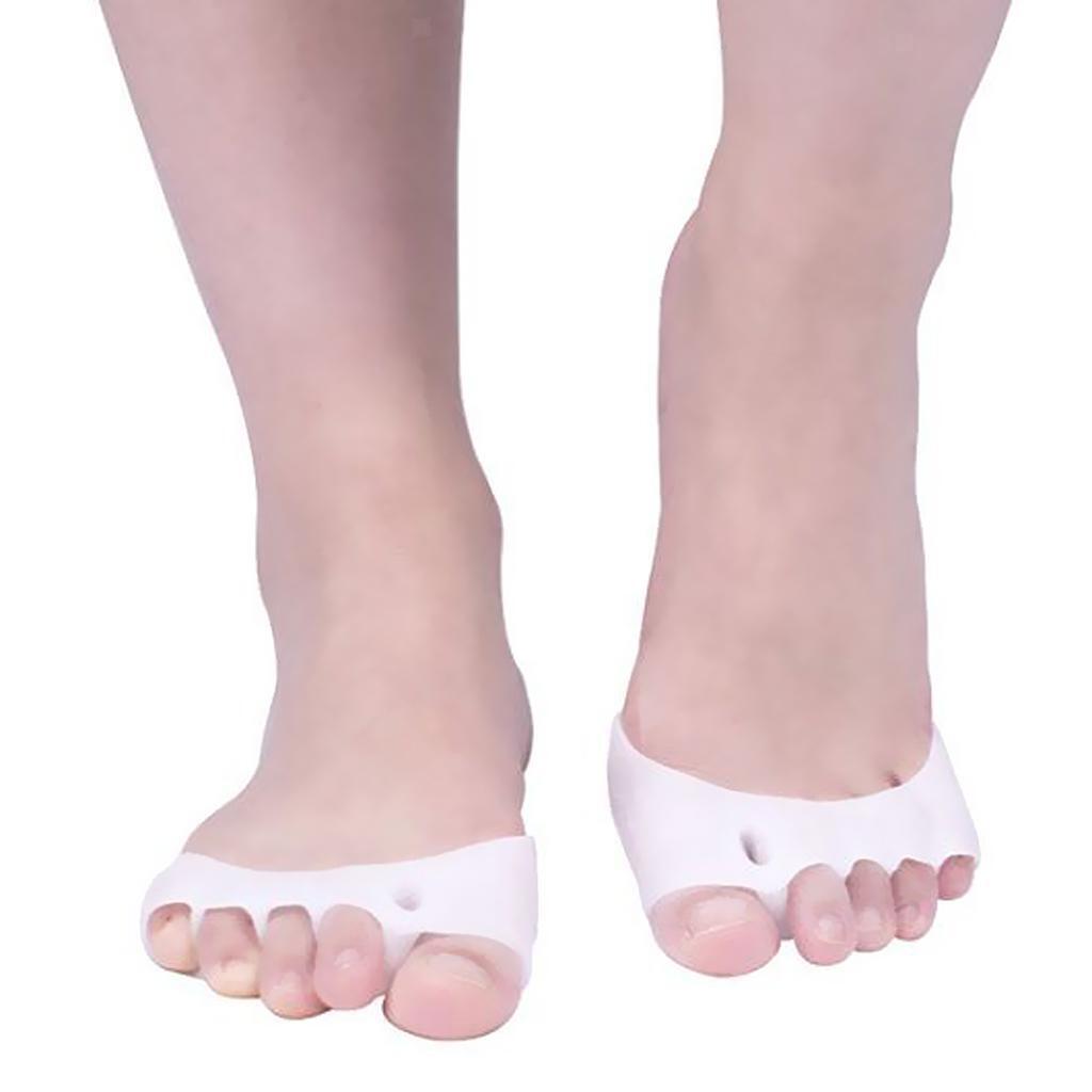 1 Pair Silicone Five Toe Separator Bunion Protector Men Women Daily Use