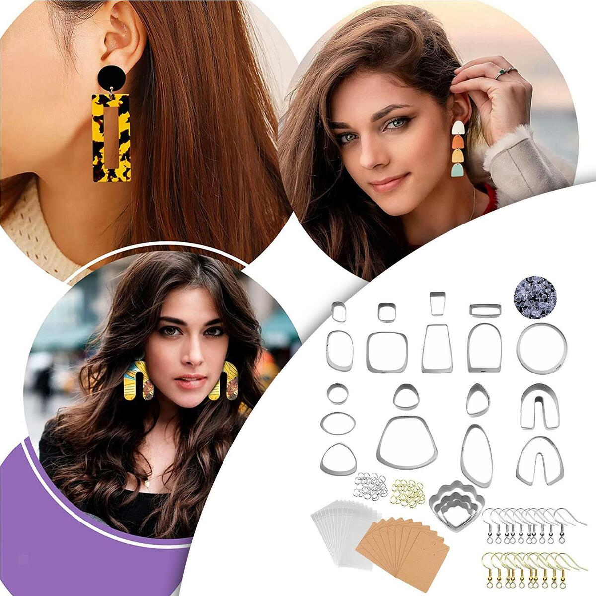 21x Polymer Clay  DIY Clay Earring  Cookie  for Pastry