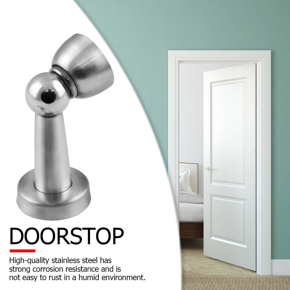 Stainless Steel Magnetic Door Stopper Suction Wall Protectors Door Holders