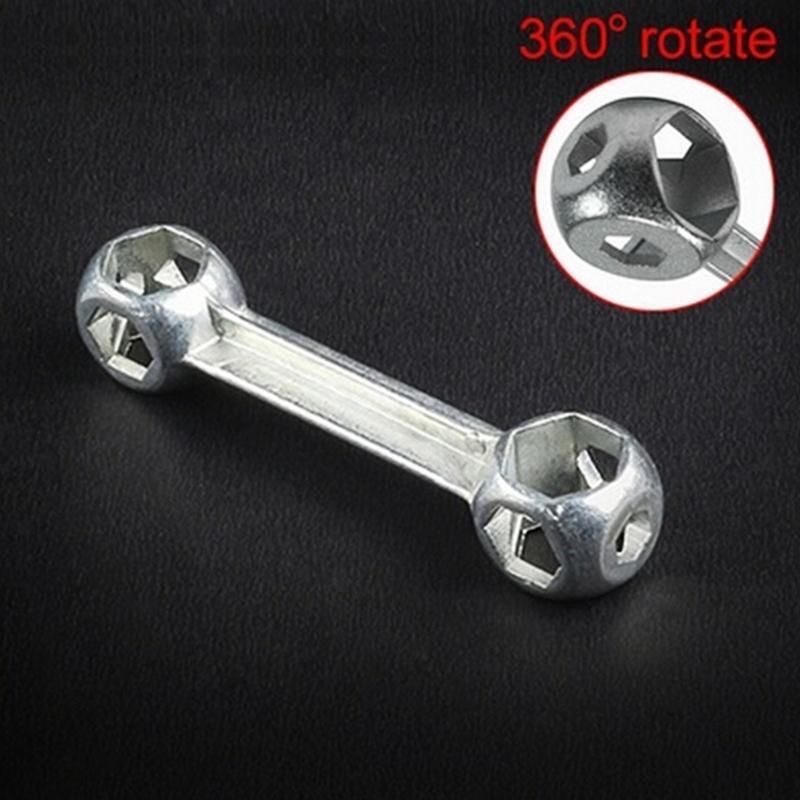 9.3 cm Universal Multi-purpose Wrench Aluminum Alloy for Home and Car Repair