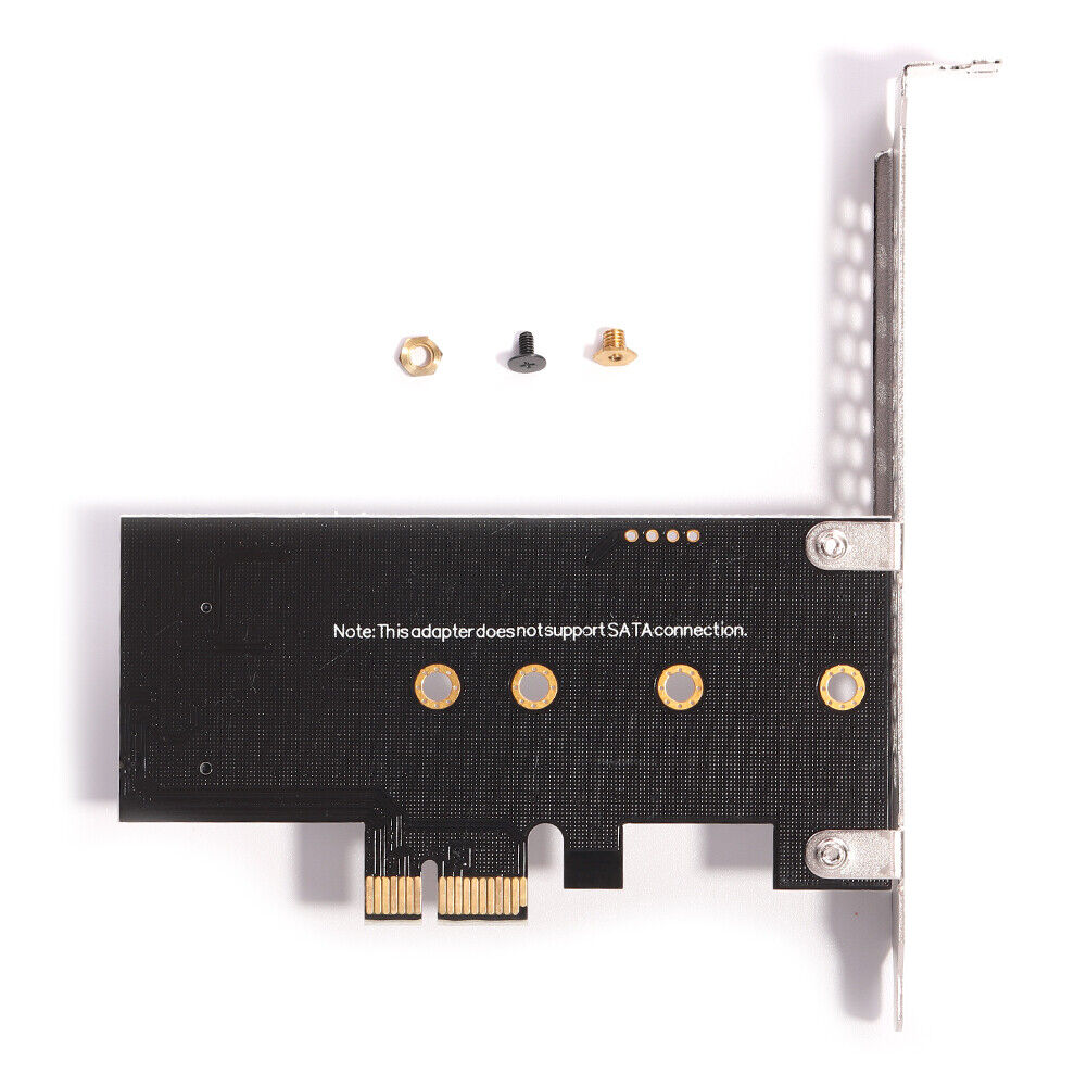 PCI-E 1X to M.2 NVME M Key SSD Adapter PCI Express Riser Card for Desktop