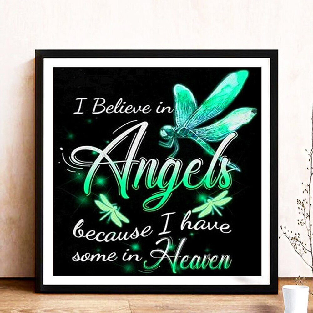 Letter Angel Full Drill Diamond Painting Kit DIY Rhinestone Mosaic Picture