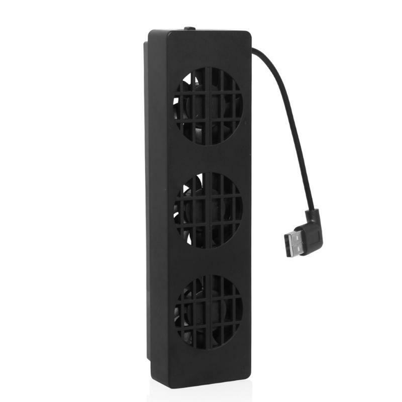 DC 5V 3-Fan External Super USB Cooling Fan Cooler For Switch Console