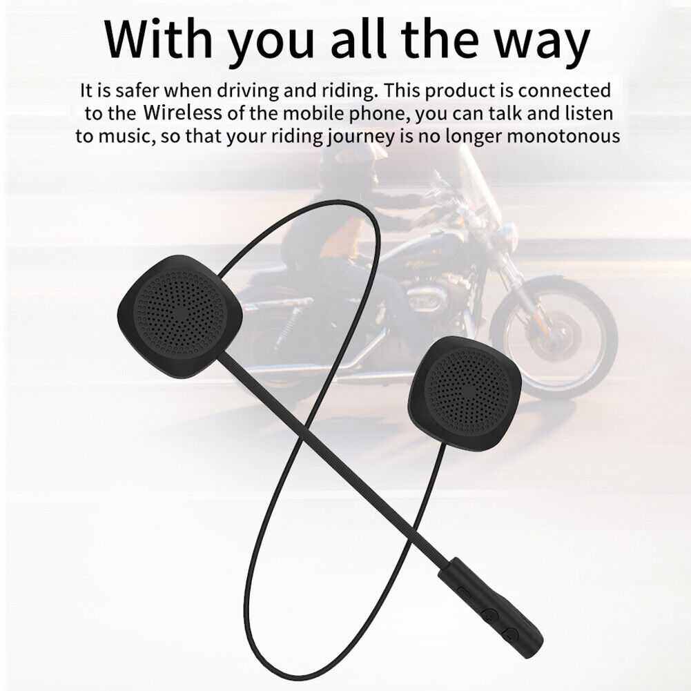 Helmet Headsets Bluetooth-compatible Wireless Motorcycle HiFi Headphones