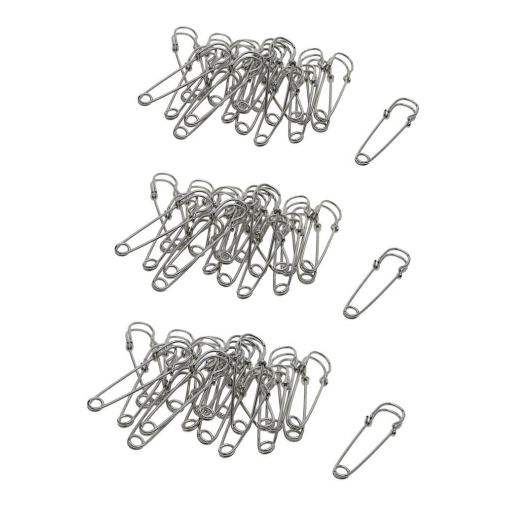60pcs large metal strong DIY Kilt scarf Hijab Brooch safty lapel Pin