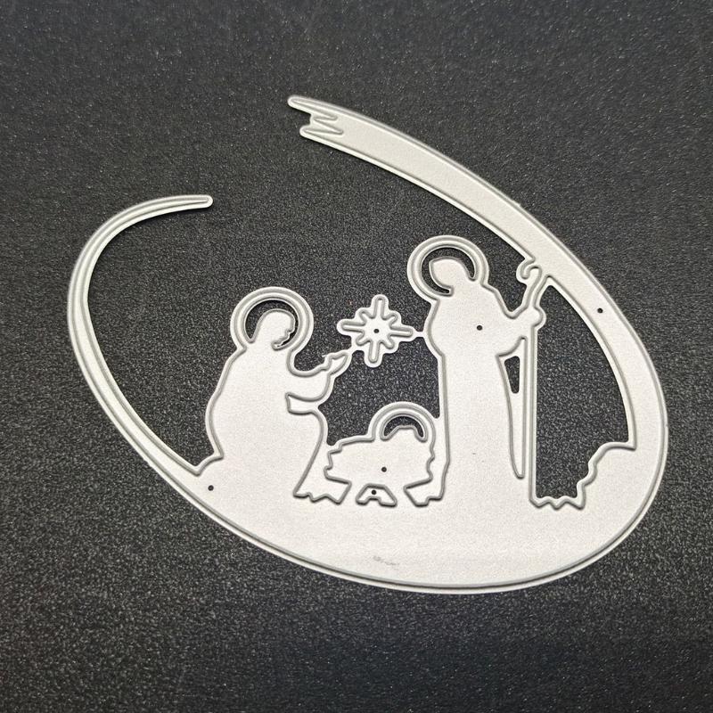 Christmas Jesus Metal Cutting Dies Stencil DIY Scrapbooking Album Paper Template