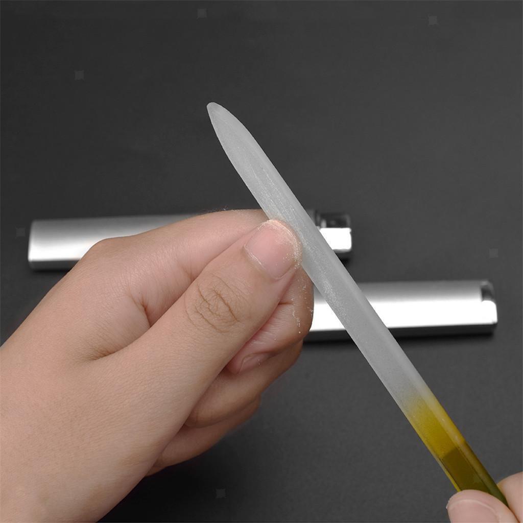 Double Headed Reusable  Files Nails Polishing Buffer Random Color