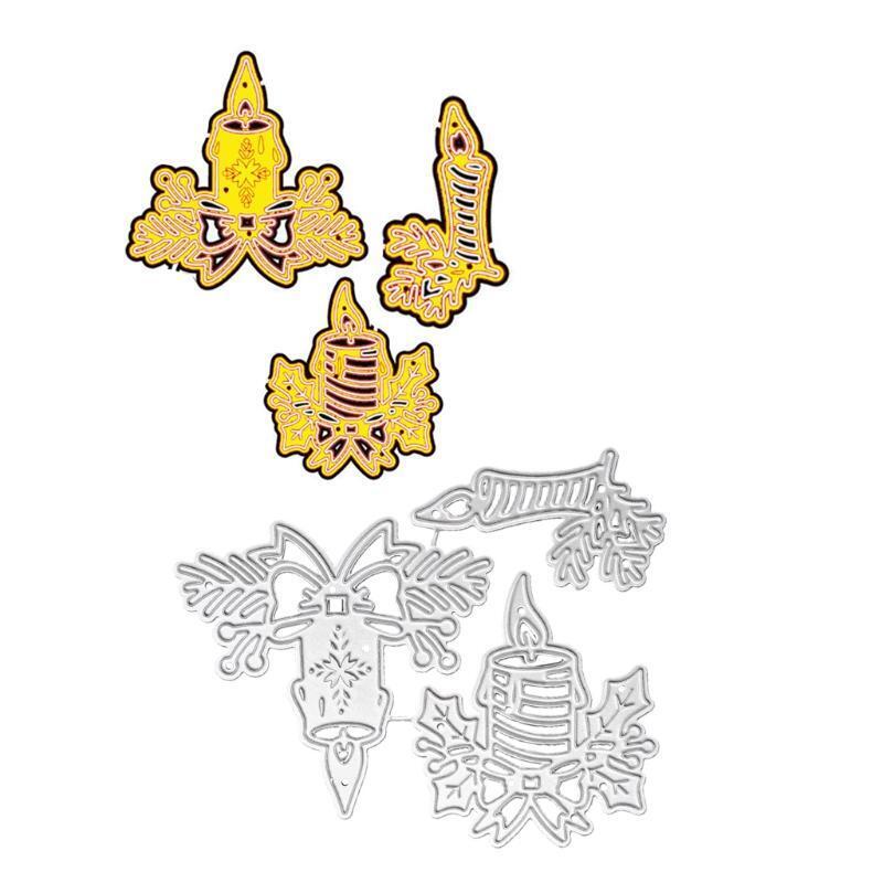 Candle Metal Cutting Dies Stencil DIY Scrapbooking Album Paper Card Template