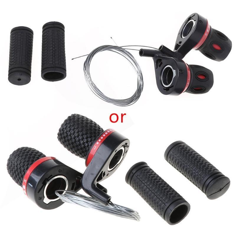 1 Pair Derailleur Grips Bicycle Lever Transmission Twist Grip Speed Change MTB